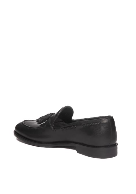 Black leather loafer JEROLD WILTON | 1161GRAINED-NERO